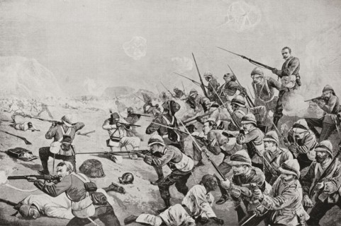 The Battle of Tel el-Kebir or el-Tal el-Kebir.