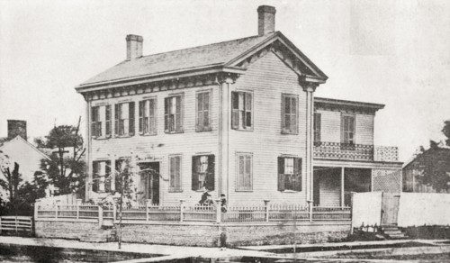Abraham Lincolns' family home in Springfield.