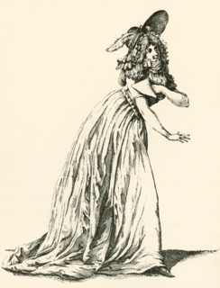 Women's fashion during the French Revolution.