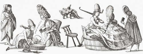 Bloodletting in the 18th century.