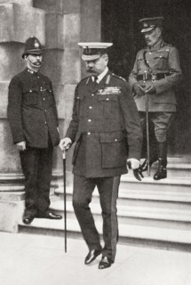 Lord Kitchener leaving the War Office.