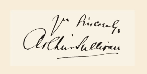Signature Of Sir Arthur Seymour Sullivan.