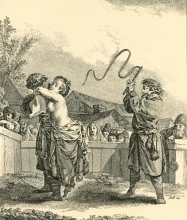 Flogging Of A Woman Convict In Russia As A Public Spectacle.