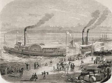 The San Francisco Docks In The 1860s.