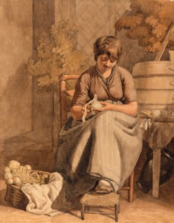 Jeune femme épluchant des légumes
