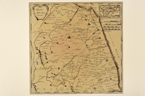 Carte géographique du 18e siècle
