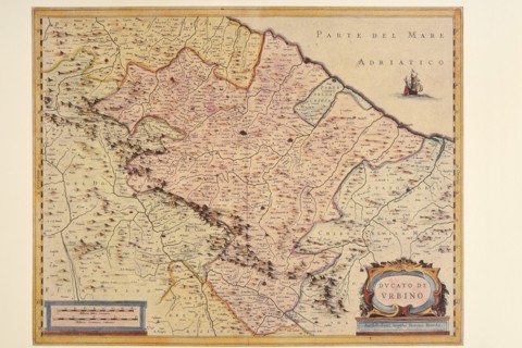 Carte géographique du 17e siècle