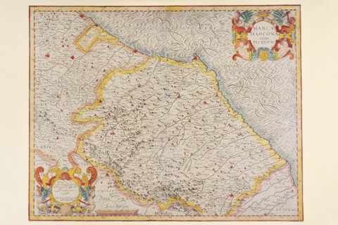 Carte géographique du 17e siècle