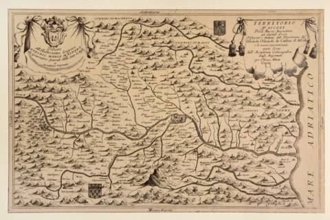 Carte géographique du 17e siècle