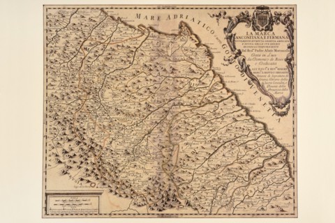 Carte géographique du 17e siècle