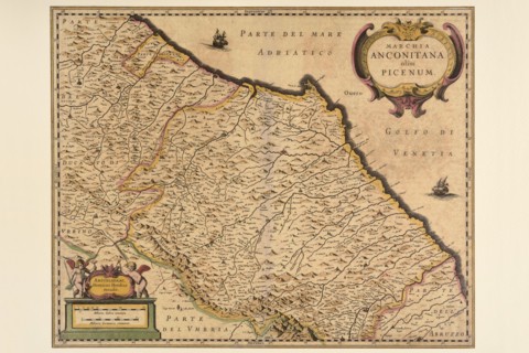 Carte géographique du 17e siècle
