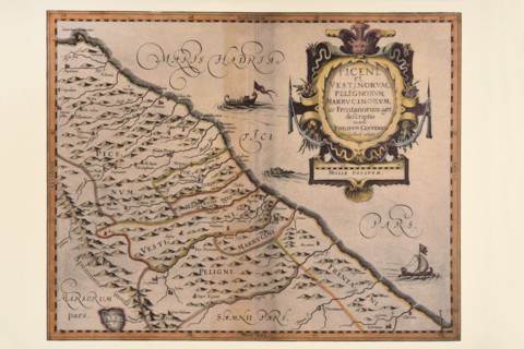 Carte géographique du 17e siècle