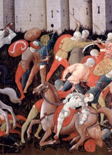 Nicola da Siena, S. Andrea and the battle between Ginesini and Fermani, around 1463
