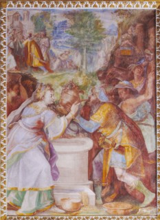 Oratorio della Carità, cycle of frescoes by Filippo Bellini
