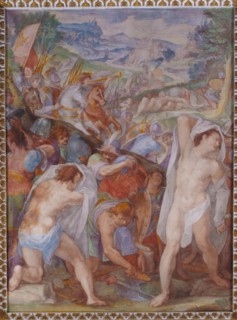 Oratorio della Carità, cycle of frescoes by Filippo Bellini