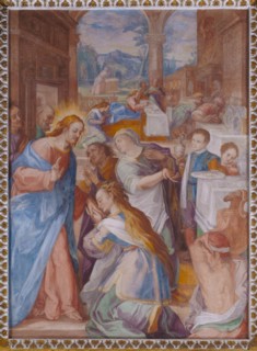 Oratorio della Carità, cycle of frescoes by Filippo Bellini