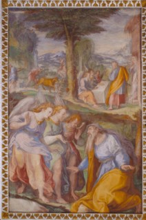 Oratorio della Carità, cycle of frescoes by Filippo Bellini