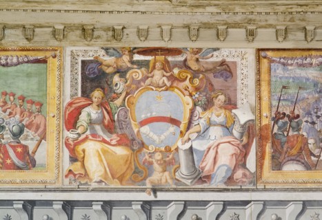 Fresco in the Palazzo Pallotta in Caldarola