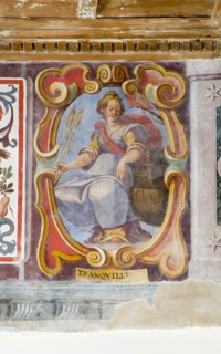 Fresco in the Palazzo Pallotta in Caldarola