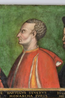 Tuscan School of the 16th century, Portrait of the Illustrious Men of Sassoferrato, the jurist Bartolo da Sassoferrato.