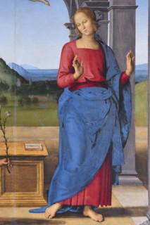 Pietro Vannucci known as Il Perugino, Annunciation, oil on panel, 1488-89