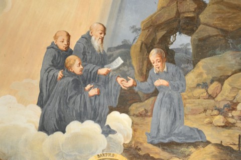 Fresco from the Monastery of San Silvestro in Montefano in Fabriano