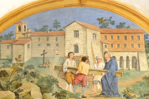 Fresco from the Monastery of San Silvestro in Montefano in Fabriano