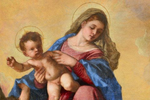 Tiziano Vecellio, Pala Gozzi (Madonna in Glory with Saints Francis and Biagio)