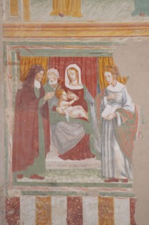 Vincenzo Pagani and workshop, Madonna del latte with Saint Anne, Saint Joseph and Saint (?)