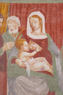 Vincenzo Pagani and workshop, Madonna del latte with Saint Anne, Saint Joseph and Saint (?)