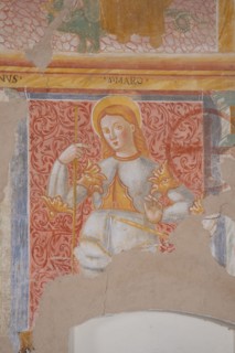 Fresco in the Chiesa Madonna della Misericordia in Monteleone di Fermo