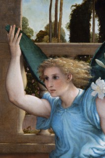 Lorenzo Lotto, Annunciation. The announcing angel