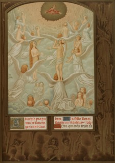 Angels present to God the souls of the newly elected