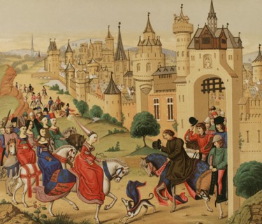 Entrance into Paris on 20 June 1389 of Isabella of Bavaria