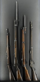 From left to right: Springfield rifle M1903
