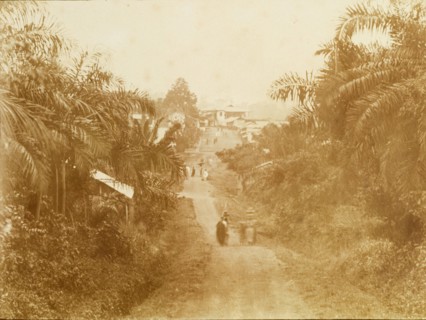 Country road into Nsawam