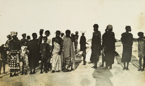 West African women and children