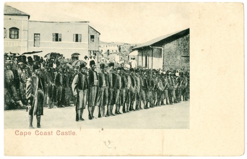 Soldiers outside Cape Coast Castle