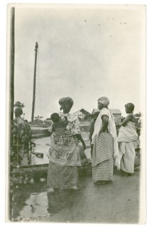 Women by a harbour, West Africa