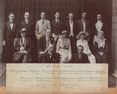 Cast photograph of "Mrs Dot"