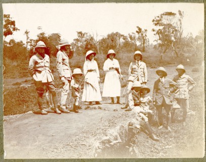 African man in vegetable garden