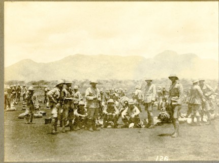 Soldiers at 2nd K.A.R. depot, Nairobi