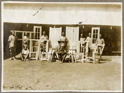 Nairobi P.W.D. apprentices with their products