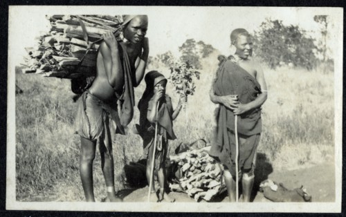 Kikuyu women with firewood