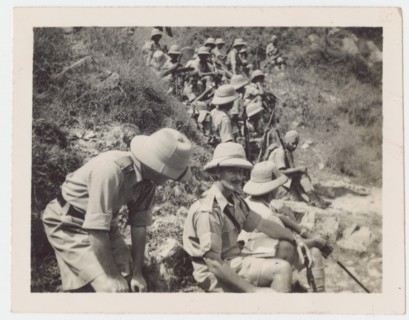 Group of soldiers on military exercise, Kohat, NWFP