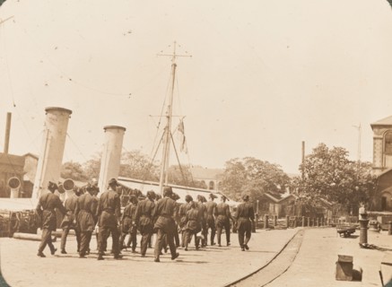 Crew from HMS Minto on shore leave