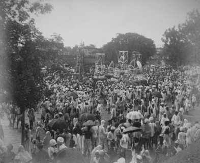 Religious festival procession in Calcutta
