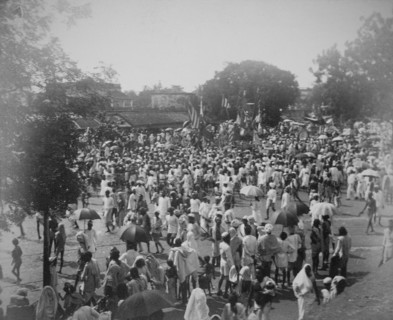 Religious festival procession in Calcutta