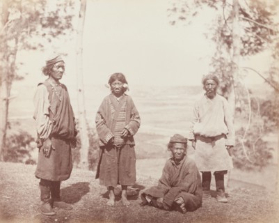 Group of Bhotia people, Himalayas