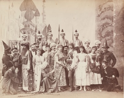 Cast from a production of Lalla Rookh, Calcutta